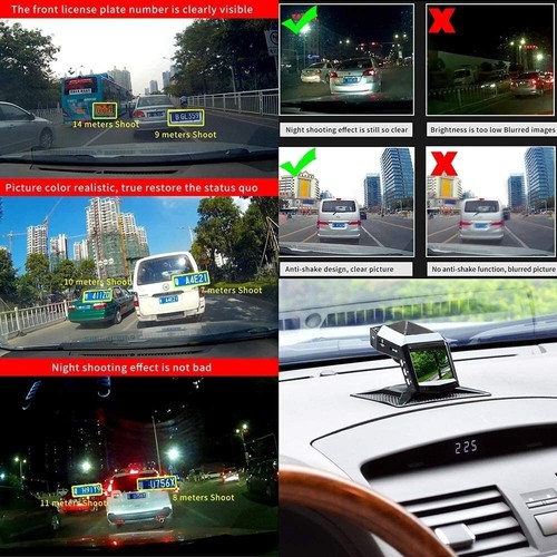 2in Dash Cam Car DVR Night Vision Camera Video Recorder Parking Monitor G-sensor - Bild 3 von 6