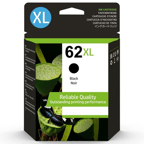 #62XL Black Color Ink Cartridges Pack For HP 62 Envy 5660 7640 OfficeJet 5740 - Picture 10 of 13