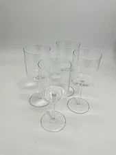 Modo Set Of 4 Wine Glass Clear Glass Wine Set MCM Barware Wine Lover Gift Set