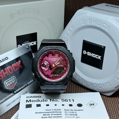 Casio G-Shock GMA-S2100RB-1A Red Black Analog Digital