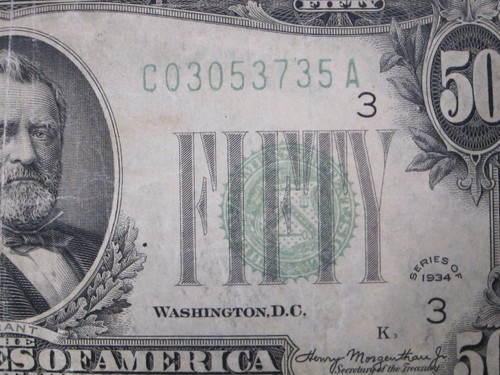 1934 $50 FRN #C03053735A - Picture 1 of 6