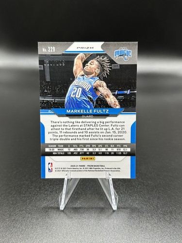 2020-21 Panini Prizm Color Match Blue Prizm Markelle Fultz /199 Orlando Magic - Bild 2 von 2