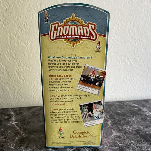 Gnomads Global Trekking Gnome Figure 2004 Web-enabled Adventure Figure NEW - Picture 4 of 5
