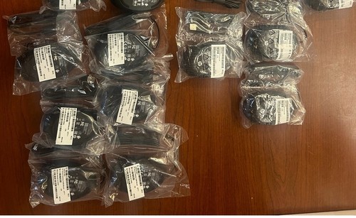 LOT of 25 NEW in bag HP USB Mouse Black L96910-001 - Picture 2 of 5