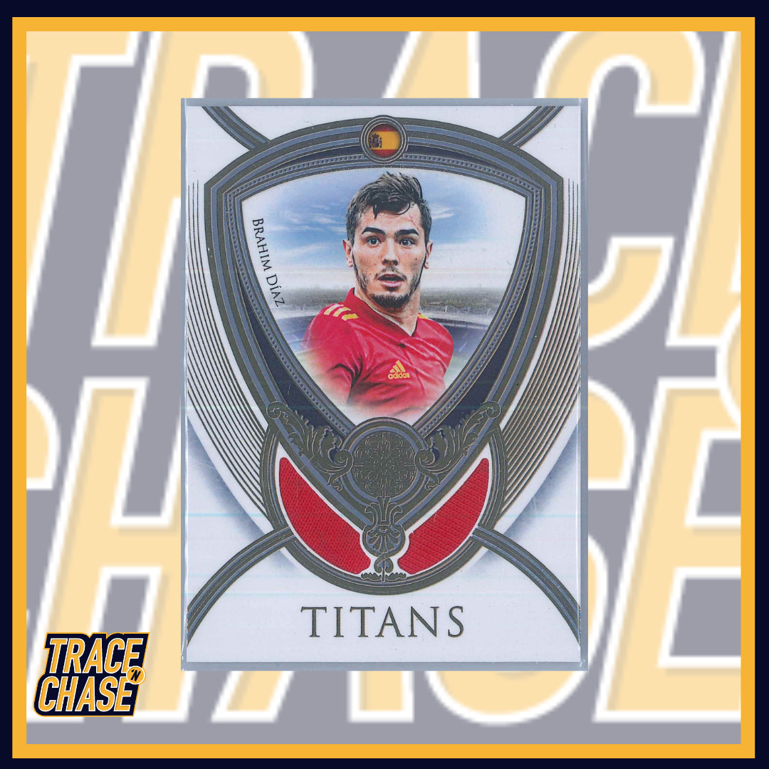 2024 Futera Unique World Football Brahim Diaz Titans Gold 13/21 Game Worn