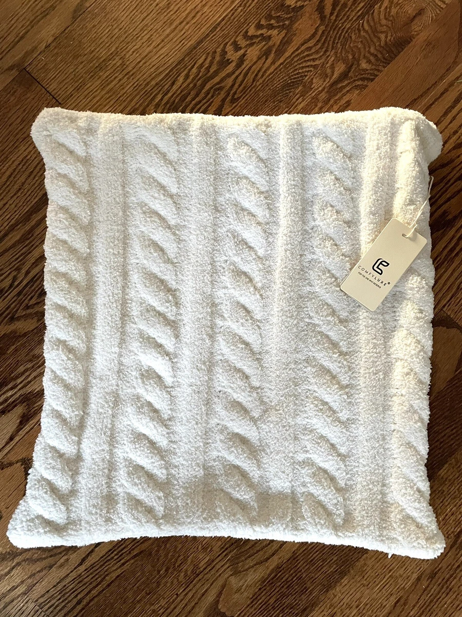 Cable knit online pillow cover