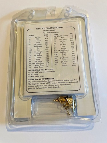 Kreuzstich Set 1998 Dimensions Charts Charms 72542 Willkommen Freunde Basteln - Bild 4 von 4
