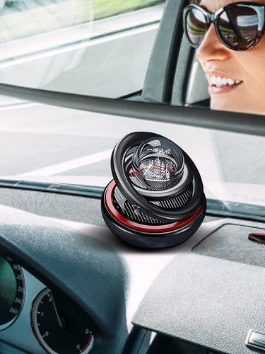 Solar Rotating Car Perfume Air Freshener Aromatherapy Ornament Car Accessories - Picture 4 of 16