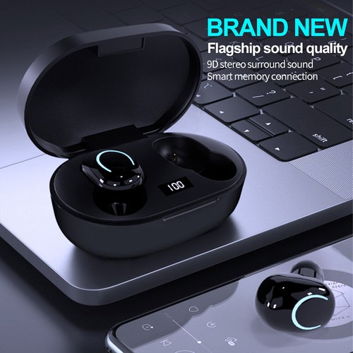Cuffie Bluetooth 5.3 TWS Wireless Sport Headsets in Ear Auricolari con Scatola di Ricarica - Foto 7 di 23