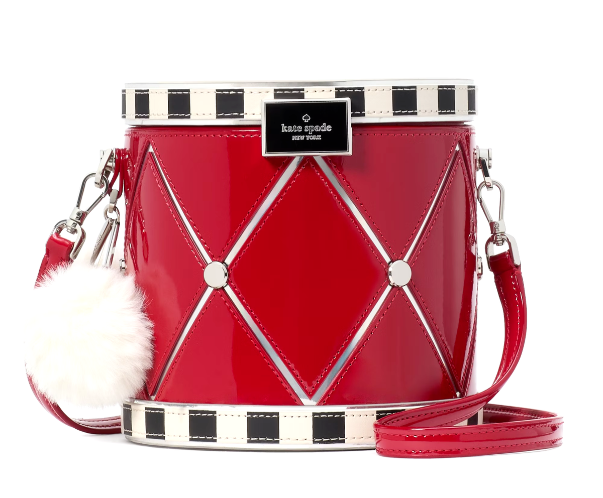 New Kate Spade Oh What Fun Toy Store 3D Drum Crossbody Multi