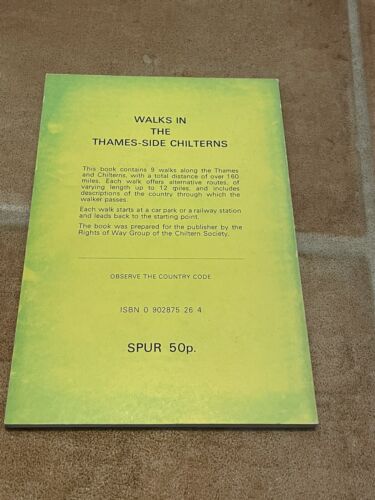 Walks in the Thames - Side Chilterns Paperback England UK Vintage - Foto 2 di 3