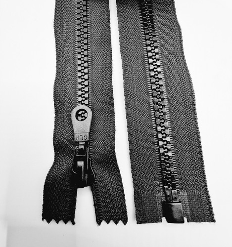 B1ack Chunky No.5 Plastic zips. Open and Close Ended, High Grade, 10cm to 203cm - Picture 18 of 49