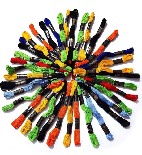 Embroidery Floss Skein Threads For Craft Projects Random Colors - Picture 32 of 59