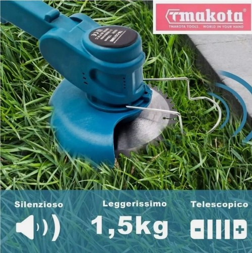 Decespugliatore A Batteria Elettrico Tagliabordi Tagliaerba - 2 Batterie 68vf - Imagen 2 de 12