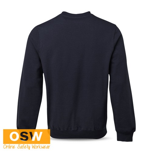 3 x UNISEX Casual Crew Neck PULLOVER Cotton Rich Fleecy Sloppy Joe Sweat Shirts - Picture 26 of 35