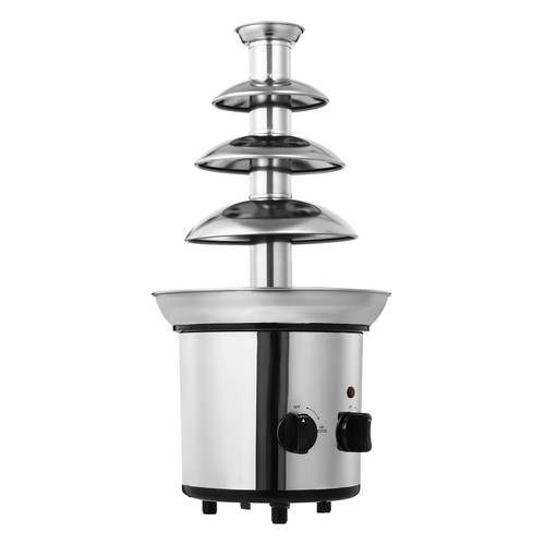 Fontana fonduta crema cioccolata calda lusso acciaio inox 4 livelli festa matrimonio - Foto 8 di 15