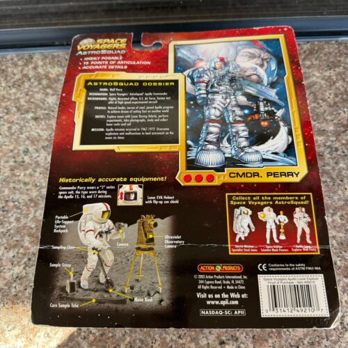 Space Voyagers AstroSquad Series 2 Commander Wolf Perry Actionfigur 2003 - Bild 3 von 14