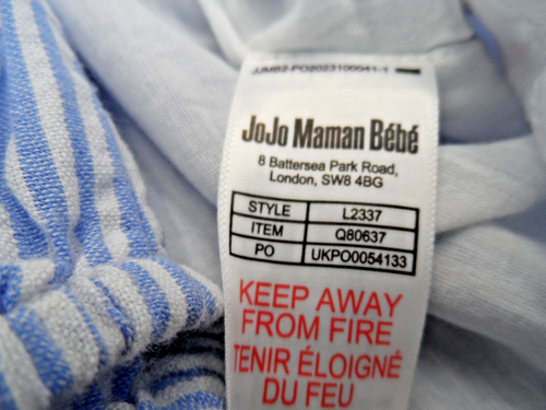 Jo Jo Maman Bebe Sailboat Smocked Blue/White Striped Dress Size 6/12 Mth, BNWT - Picture 21 of 24