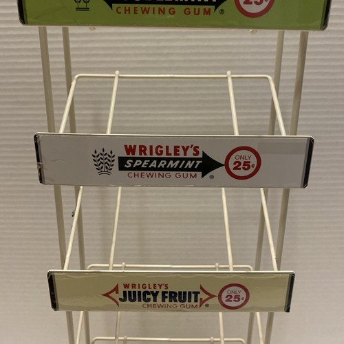 Wrigley's Gum Publicidad Tienda Exhibición Metal Estante 20 3/4" 8 5/8”x6.5” De Colección - Imagen 8 de 24