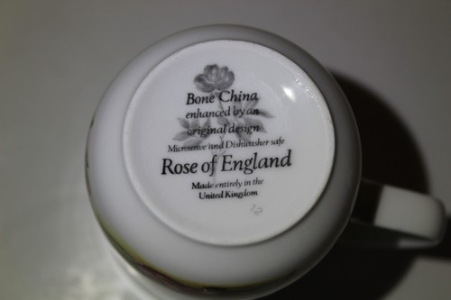 Rose of England Bone China "Cherry Blossom" 10 oz Coffee / Tea Mug - Picture 8 of 8
