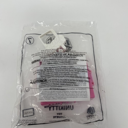 2019 McDonalds Happy Meal Toy The Lego Movie 2 Unikitty #7 New In Package - Picture 4 of 5
