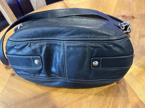 Bolso de hombro Coach Zoe F14706 Zoe de cuero negro - Imagen 6 de 9