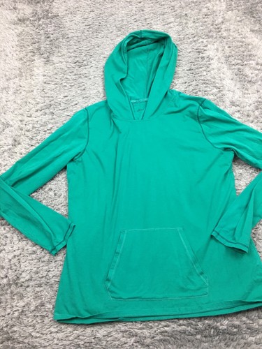 Eddie Bauer Hoodie Womens Size Large Green Shirt Cotton - Picture 3 of 10