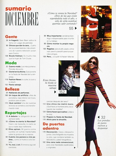 COSMOPOLITAN Spain Magazine December 1992 - CLAUDIA SCHIFFER - Bild 3 von 6