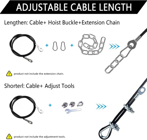 Fitness Pulley Cable Heavy Duty Steel Wire Rope for Home Gym Machine Attachments - Picture 5 of 8