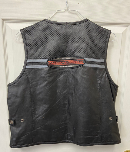 Women's Harley Davidson Genuine Leather Vest...XL - Picture 2 of 8