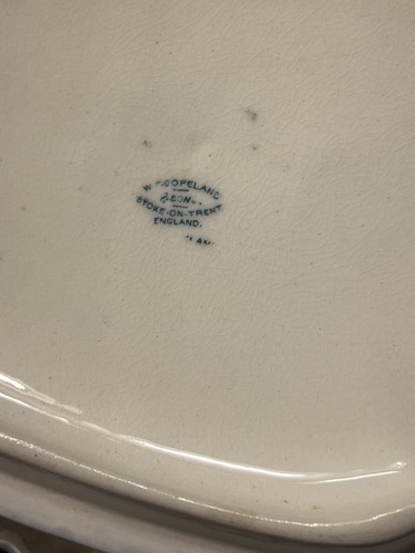 ANTIKE BLAU-WEISSE SUPPENTERRINE W.T COPELAND AND SONS - Bild 6 von 16