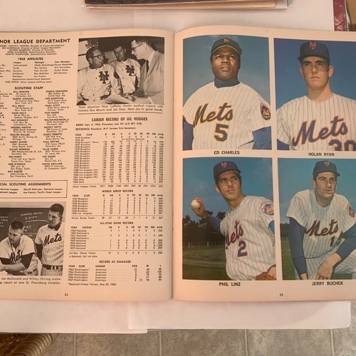 New York Mets Jahrbuch 1968 - Erinnerungen! - Seaver, Nolan Ryan Rookie Year, Agee++ - Bild 4 von 6