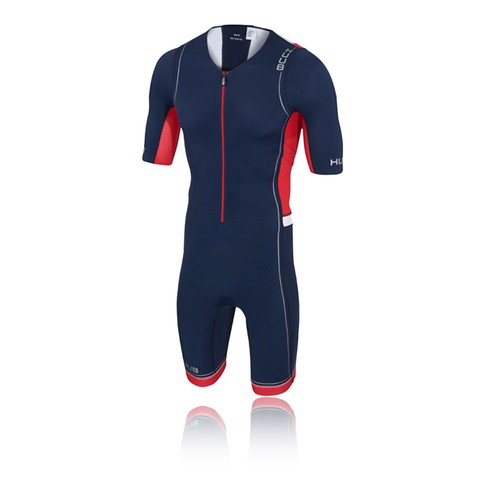 Huub Mens Core Long Course Tri Suit Navy Blue Red White Sports Cycling Triathlon Huub Mens Core Long Course Tri Suit Navy Blue Red White Sports Cycling Triathlon