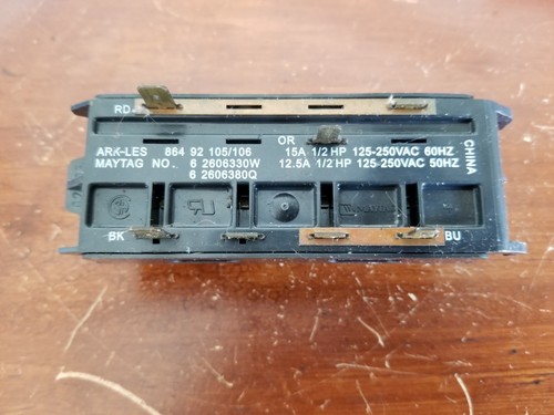 MAYTAG PUSH BUTTON SELECTOR SWITCH 6 2606330W 6 2606380Q - Picture 2 of 2