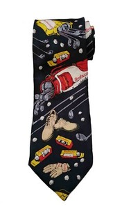 WINNIE THE POOH BLACK 100 Silk Necktie Disney HONEY SHIPS in the USA