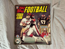 1982 NFL Topps Football Sticker Album w/ 100's of Stickers!  Vintage Vtg