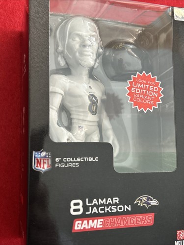 Lamar Jackson NFL Game Changers - Ravens 6" Figure IMPOSSIBLY RARE WHITE VARIANT - Picture 2 of 4