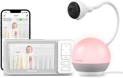 Baby Monitor Baby Mood Plus 5-inch 1080p HD Camera Wi-Fi Sleep Trainer 360°View