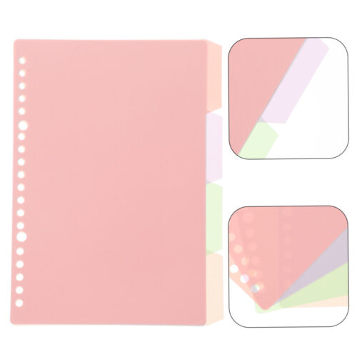 4pcs Pink Binder Dividers With Tabs Multi Subject Folder Poly Pocket Folders - Picture 2 of 12