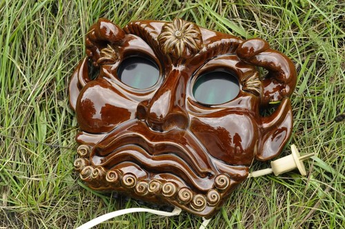 Röhrenuhr SATYR Vintage ELEKTRONIKA Keramik Wandteufel Daemon - Bild 7 von 8