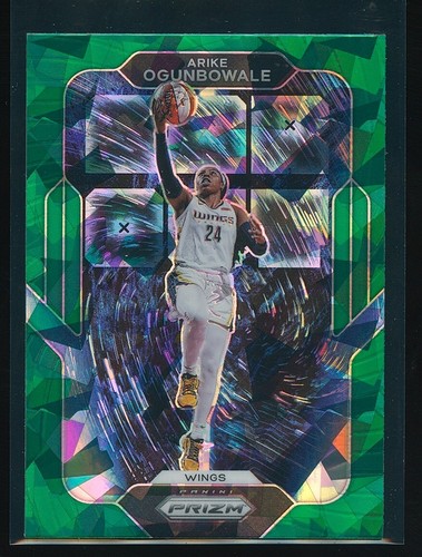 Arike Ogunbowale 2022 Panini Prizm WNBA Far Out Green Ice Prizm #3 - Picture 1 of 2
