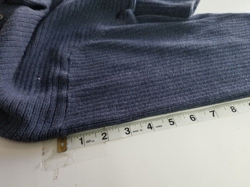 HALOGEN Mens Blue Long Sleeve Button Sweater Size Large  - Picture 7 of 12