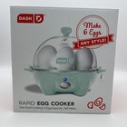 DASH Rapid Egg Cooker 6 Egg Capacity Electric Egg Cooker for Hard Boiled Eggs