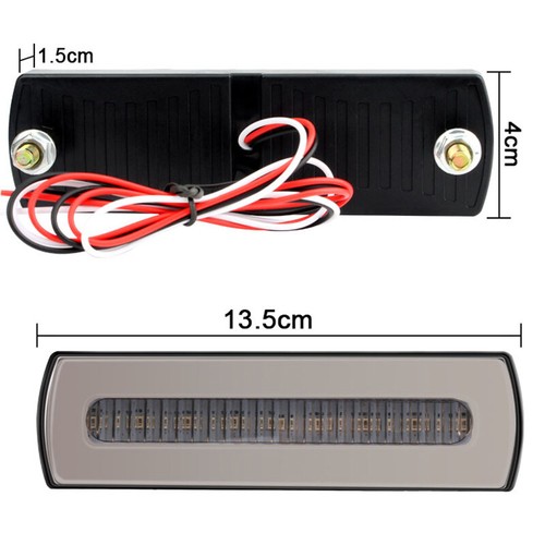 Barra de luz LED DRL freno de giro fluida señal de parada tira trasera 12V 40LED - Imagen 7 de 11