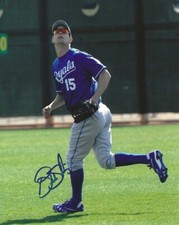 Signed  8x10 BUBBA STARLING  Kansas City Royals Autographed photo - COA