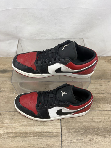 Nike Air Jordan 1 Low "Bred Toe" Men's Size 10.5 553558-612 - Picture 3 of 10