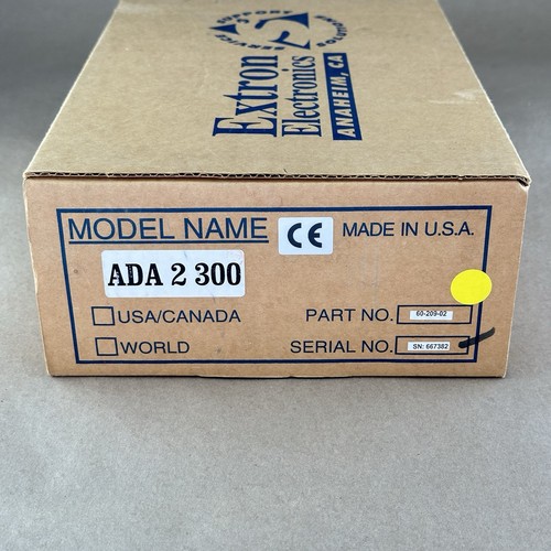 NEW Extron ADA 2 300 High-Resolution Video Distribution Amplifier – In Box - Picture 6 of 6