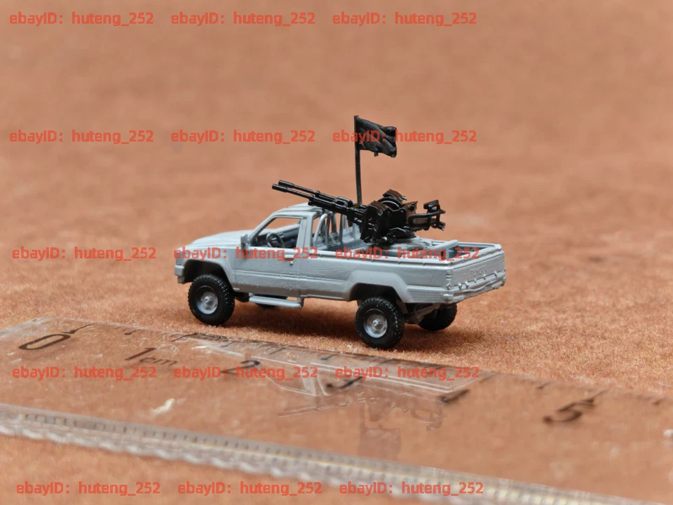 3D Printed 1/144 Hilux Pickup Machine Gun Edition Finished Model - Image 3 of 4