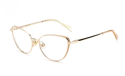 Rag & Bone RNB 3047 Titanium Eyeglasses Frames Cateye J5G Gold 54-16-140 mm - Picture 2 of 13