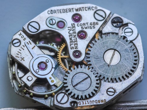Vintage Gotham 17 Jewels Watch Movement & Dial Swiss Parts Repair - Picture 3 of 6
